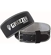 Grizzly Fitness 4" Pacesetter Padded Genuine Leather Pro Weight Belt for Men and Women