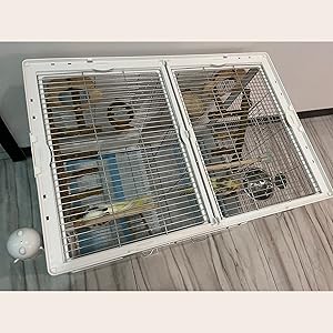 Amazon | 70*47*56CM鳥かご インコ 304ステンレス鋼インコ