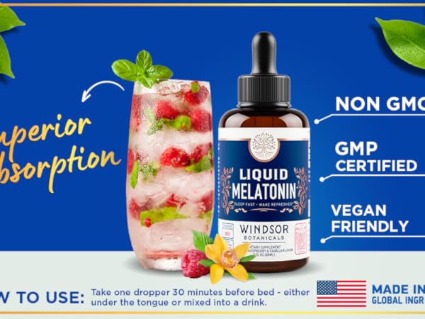 Windsor Botanicals Liquid Melatonin for sleep