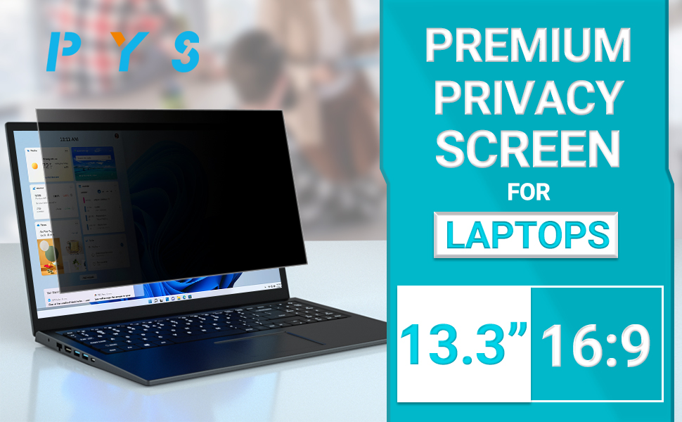PYS Laptop Privacy Screen 13.3 Inch for HP Dell Samsung