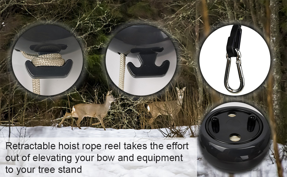 Buraku Retractable Tree Stand Hunting Hoist Rope for Bow