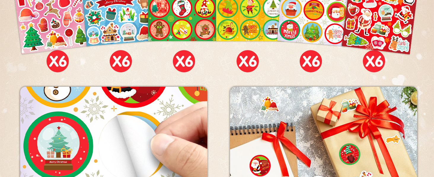 christmas stickers