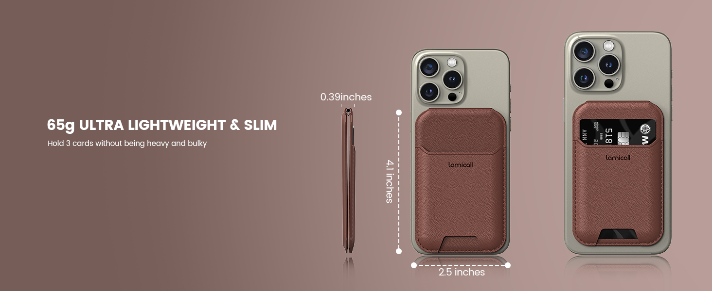 ultra slim lightweight magsafe wallet stand