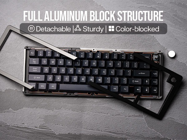 KiiBoom Loop 65 65% Full Aluminum Block Structure Mechanical