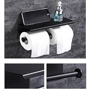 Amazon.co.jp: トイレットペーパーホルダー 紙巻器 2連 おしゃれ