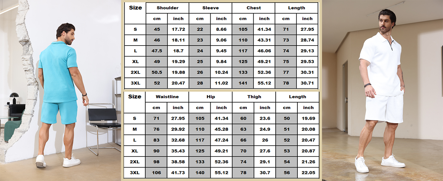 Mens Short Sets 2 Piece Outfits-Fashion Casual Tracksuits Summer Short Sleeve Polo Suit for Mens 