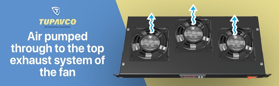 TP1731 Rack Mount Fan - 3 Fan Server Cooling System