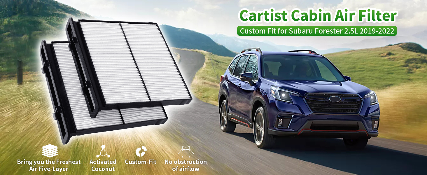 Cartist 72880FL000 HEPA Cabin Air Filter Fits for Subaru