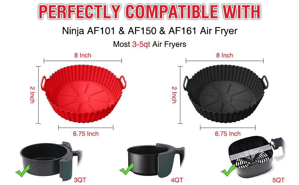 Redblk 8 inch silicone liners a5