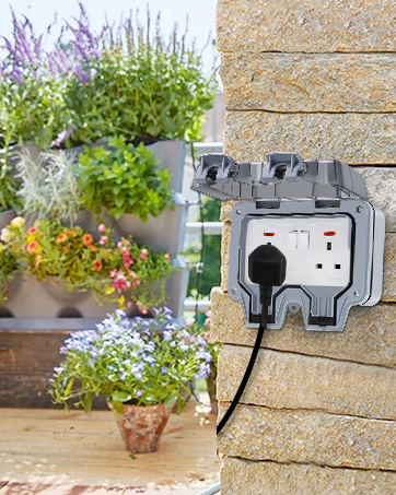 outside sockets waterproof double socket outdoor socket box waterproof outdoor sockets waterproof