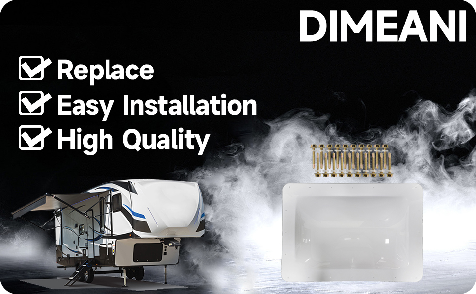 Dimeani RV Skylight Outer Dome, 18 x 26 OD 14x22 ID RV