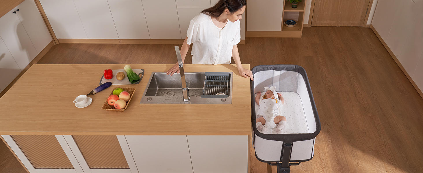 Ezebaby Baby Bedside for Baby, Portable