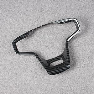 Ford Bronco 2023 2024 Wheel Steering Trim Panel Cover Trims ABS Carbon Fiber Pattern