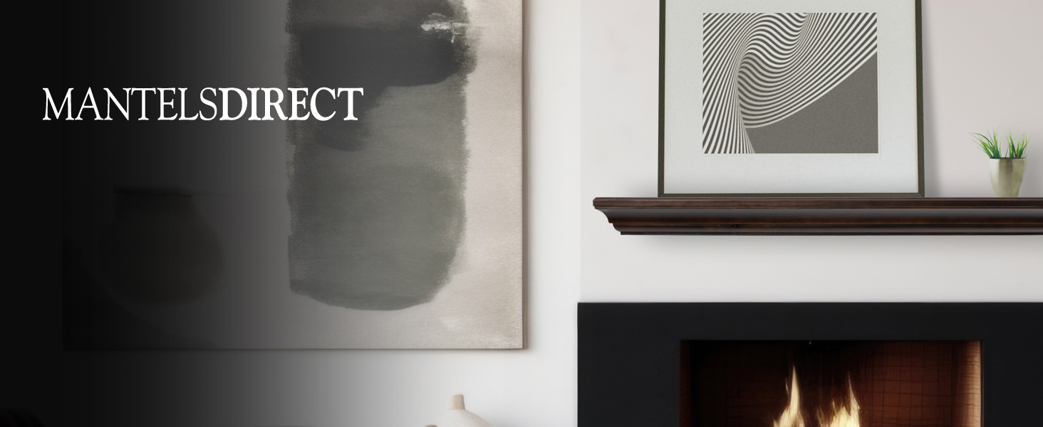MANTELSDIRECT 72 Inch Floating Fireplace Mantel Wood Shelf