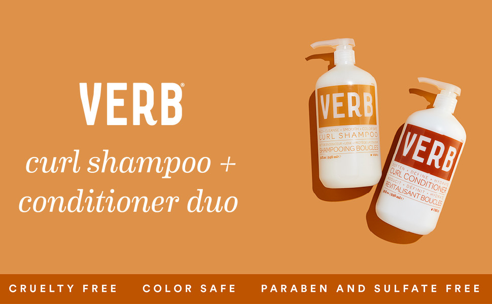 Verb Curl Shampoo & Conditioner Duo Mild, Cleanse, Smooth