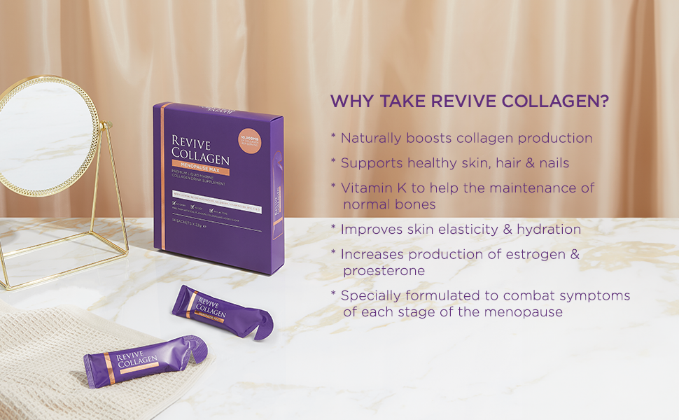 Revive Collagen Premium Menopause Range Hydrolysed Liquid Marine