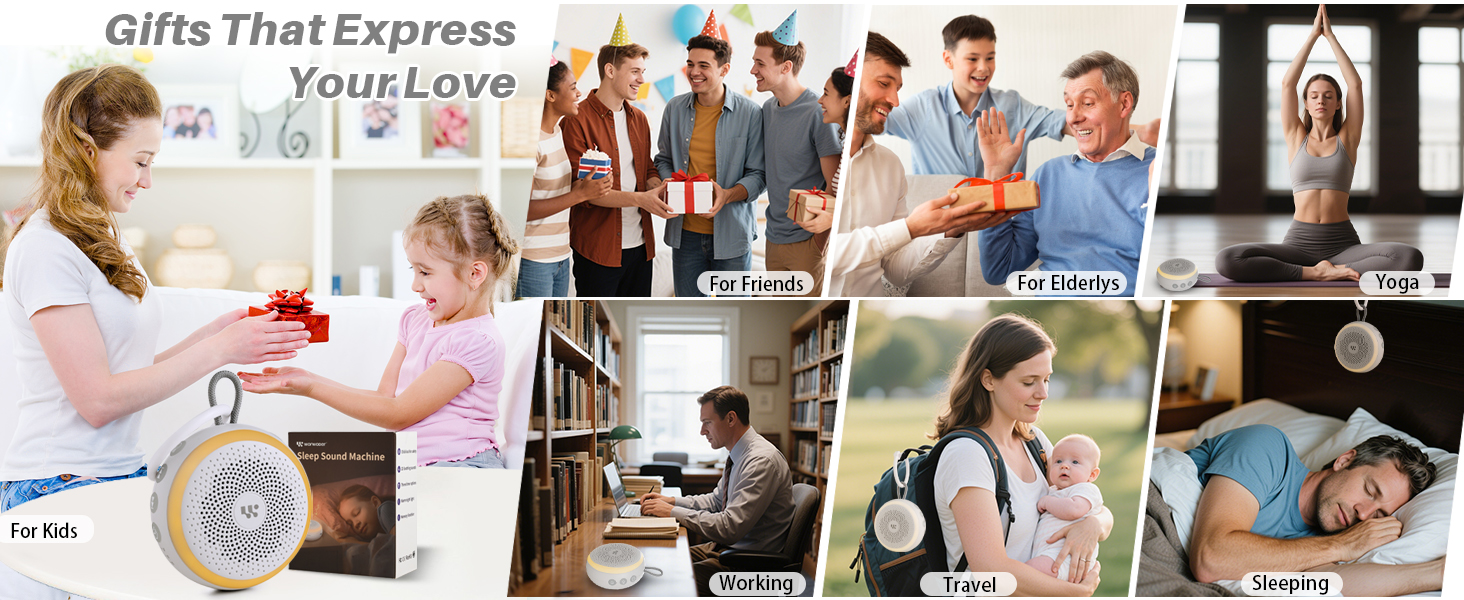 Soothing Sounds and Night Lights with Memory Function 32 Levels of Volume and 5 Sleep Timer