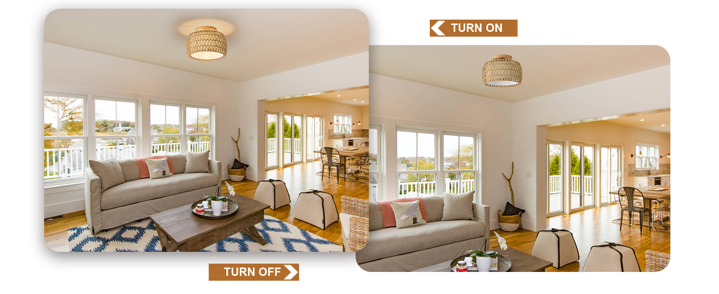 rattan light fixtures
