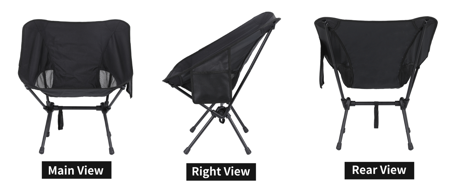 LIANTRAL Camping Chair, 2Pack Collapsible Folding Camp