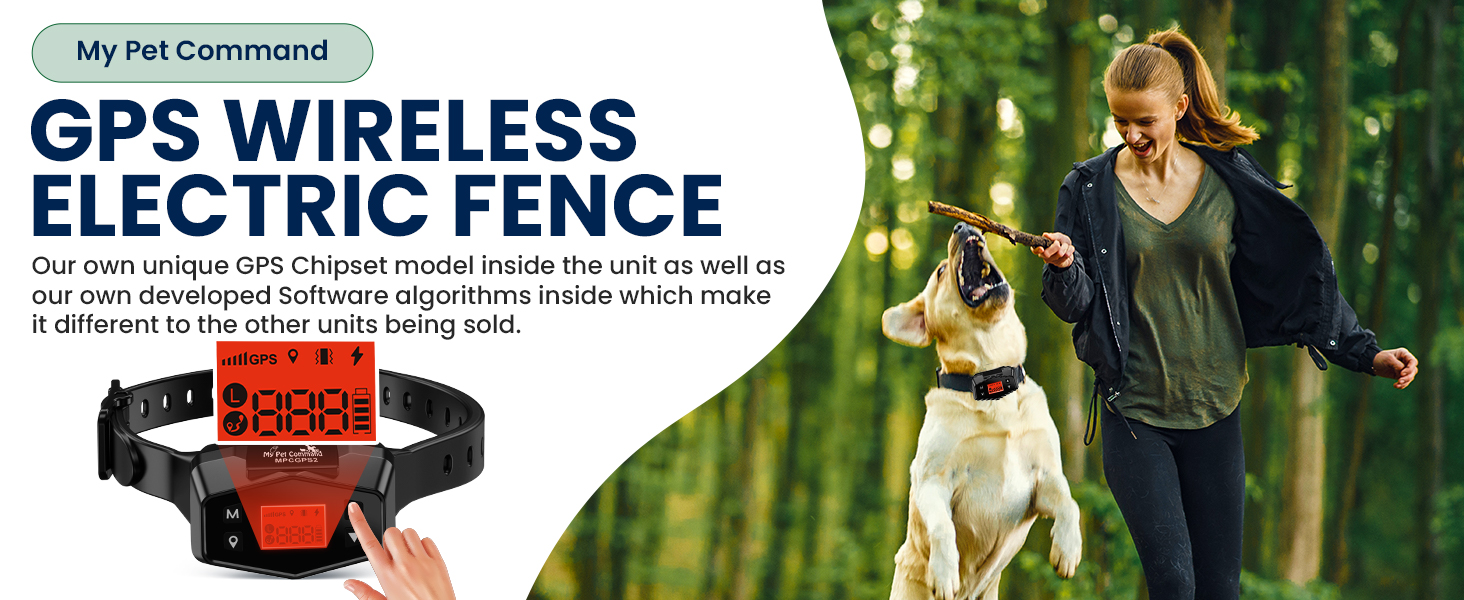 My Pet Command GPS Wireless Electric Fence New Generation