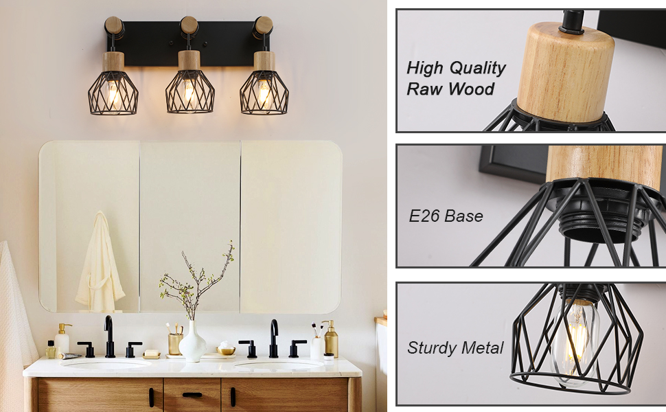 Bathroom Lighting Fixtures Over Mirror, 3Light Bathroom Vanity Light