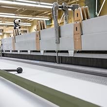 Cloth is woven in the USA on air jet looms to maximize break strength 