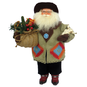 Amazon.com: Santa's Workshop 6795 Cowboy Santa Figurine, 18