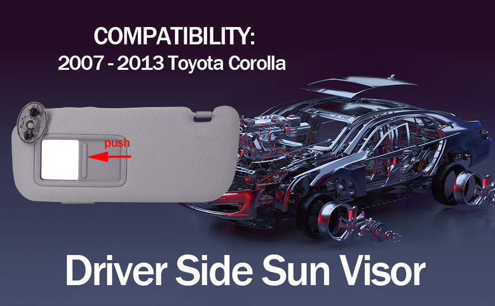 Amazon.com: CULMKARI Driver Side Sun Visor Fits for 2007