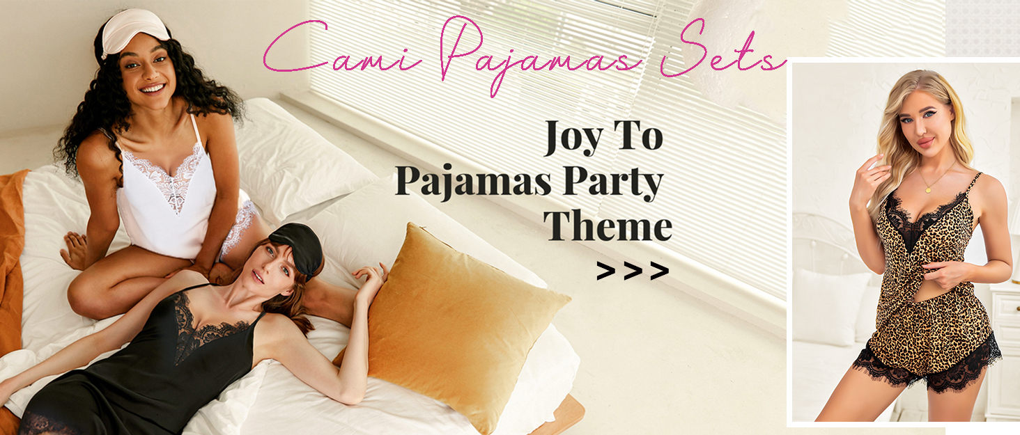 cami pajamas set for women