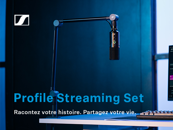Sennheiser Profile Streaming Set avec micro USB, Boom Arm et