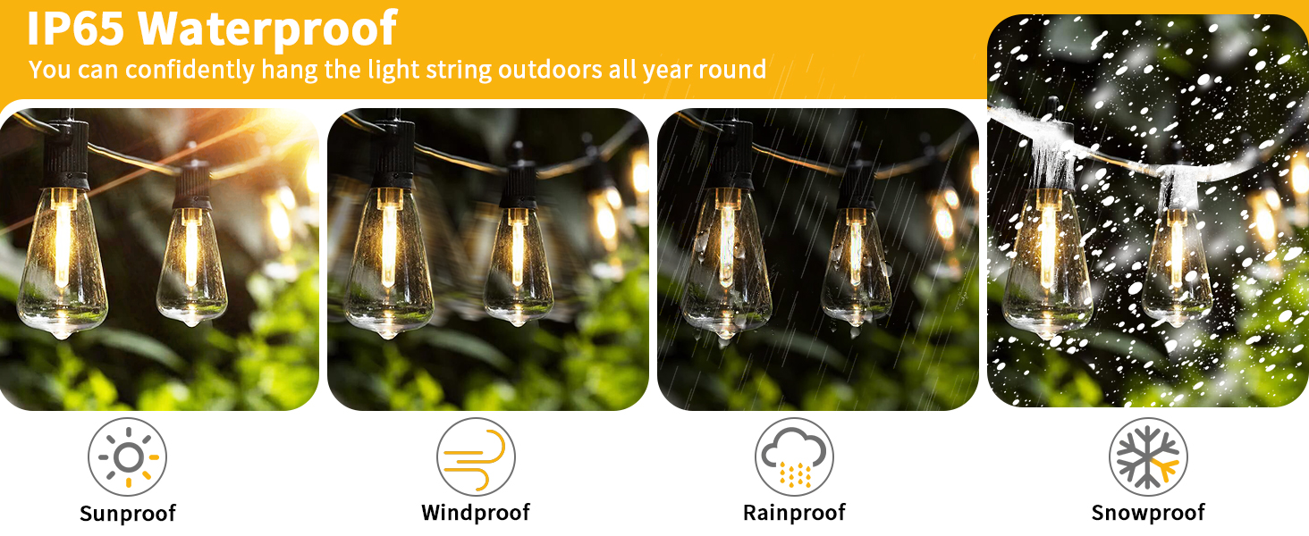 string lights outside