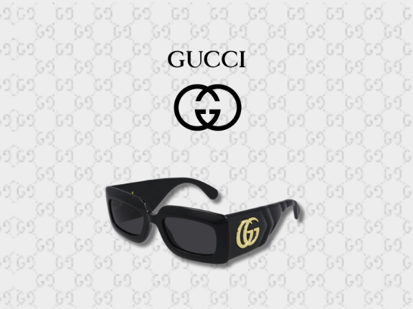 Gucci GG0811S GG Running Logo Rectangular -Shaped Non-Polarized Gucci GG0811S GG Running Logo Rectangular -Shaped Non-Polarized