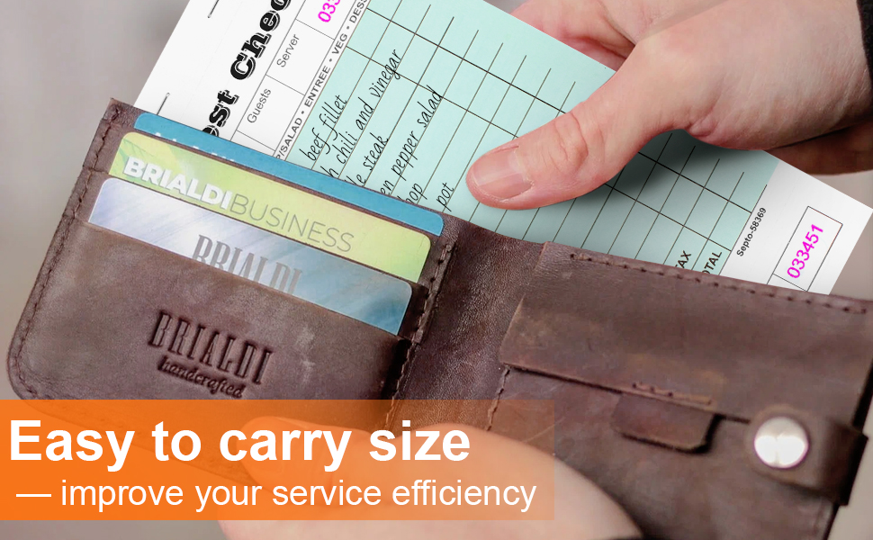 12 Pack Server Note Pads, Guest Check Books for Servers