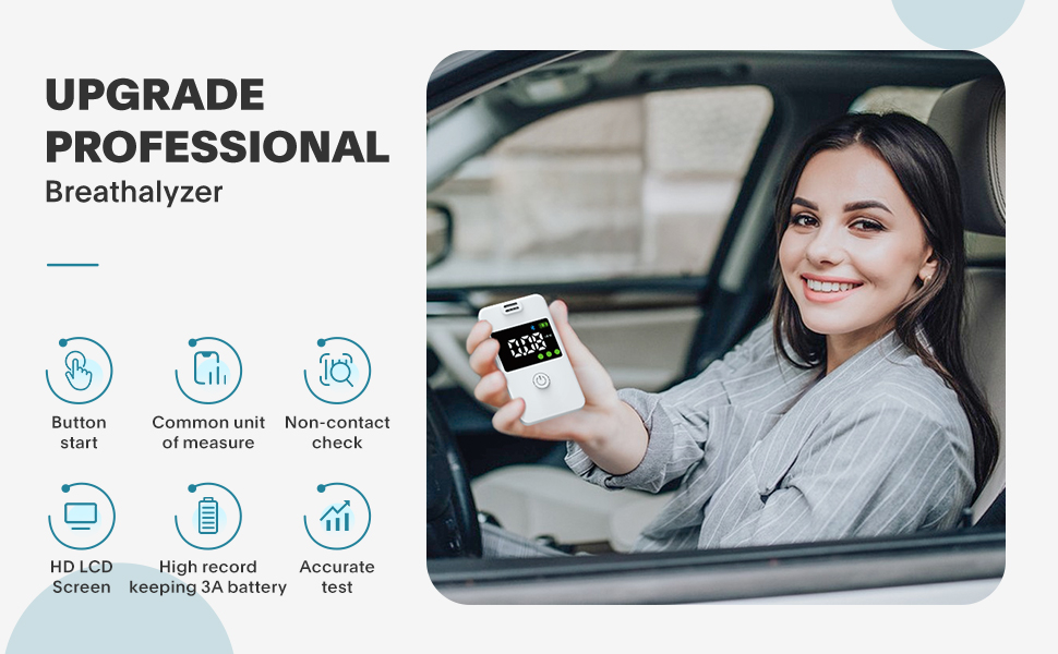 WINCZAUEH BreathalyzerProfessionalGradeAccuracyPortableAlcohol Breathalyzer