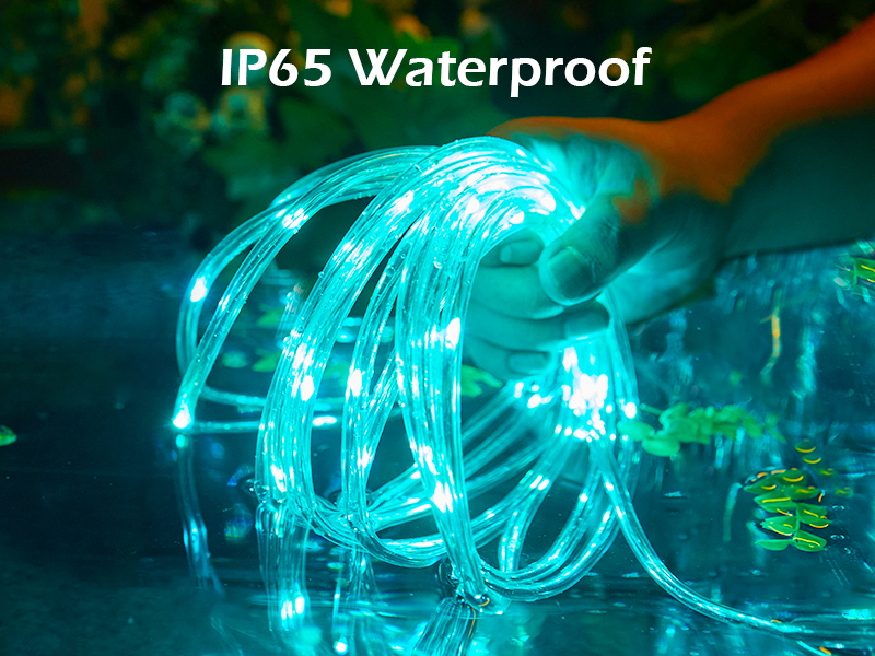 Color Changing Rope Lights Outdoor 72 FT 220 LED Outdoor String