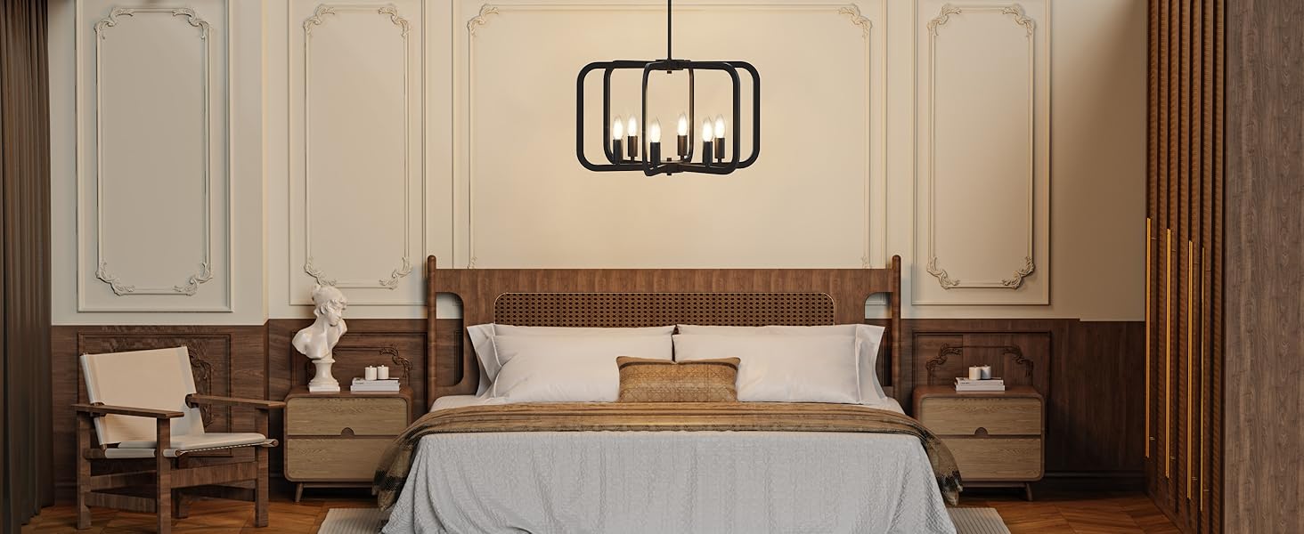 Modern black Chandelier Light Fixture