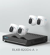 Amazon.com : REOLINK 4K Security Camera System, 4pcs H.265 PoE Wired ...