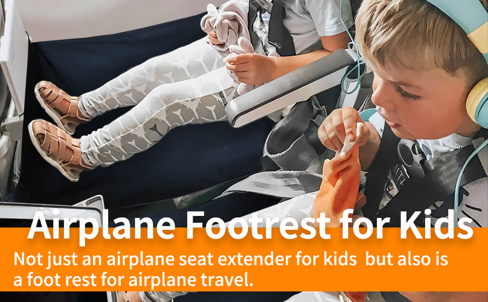 Airplane Footrest for Kids,Plane Foot Hammock Airplane Hammock for Toddler Airplane