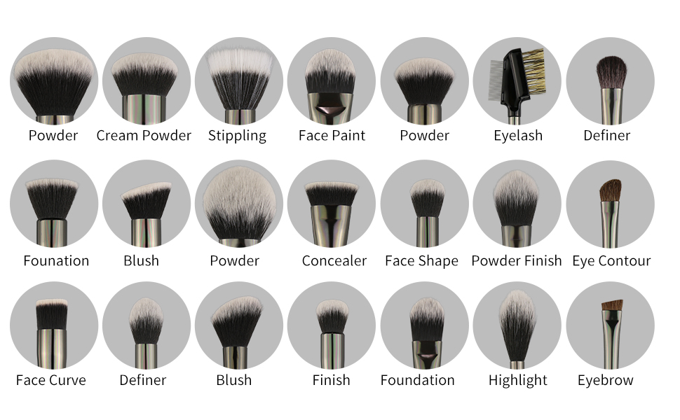 BEILI 40PCS Professional makeup brushes set