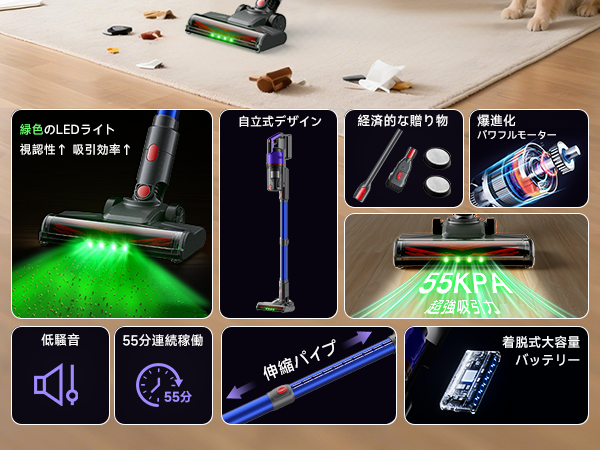 Amazon | 掃除機 コードレス 日本語取扱説明書 | Nidruoey