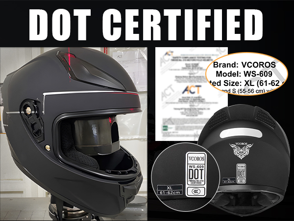 Amazon.com: VCOROS Full Face Motorcycle Helmet for Unisex
