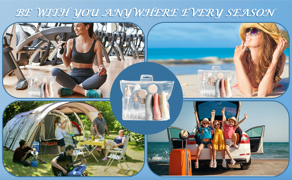 11Pcs Travel Bottles for Toiletries 