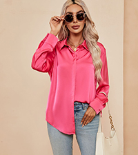 Damen Bluse Satin