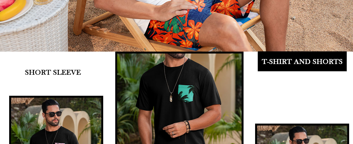 mens 2 piece outfits mens summer shorts vacation outfits men beach outfits sets