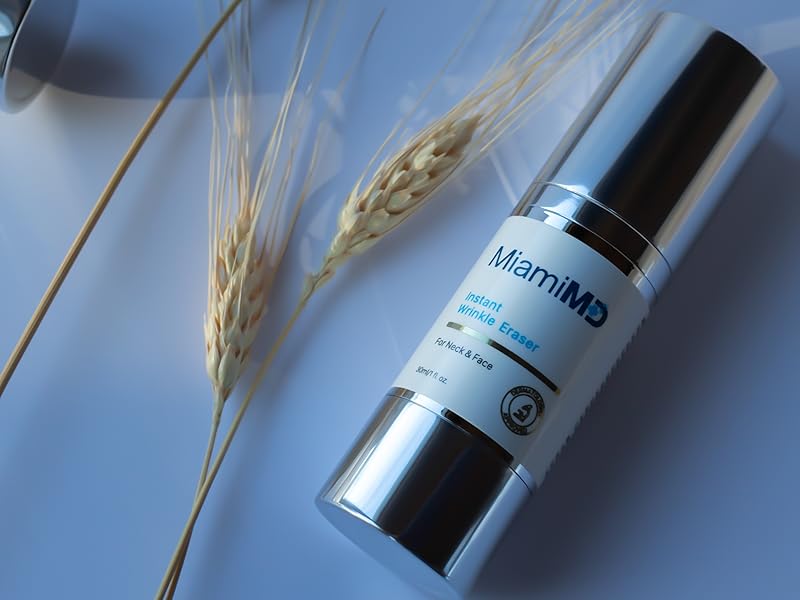 MiamiMD Instant Wrinkle Eraser Neck & Face Cream For Fine Lines, Wrinkles, and Crow