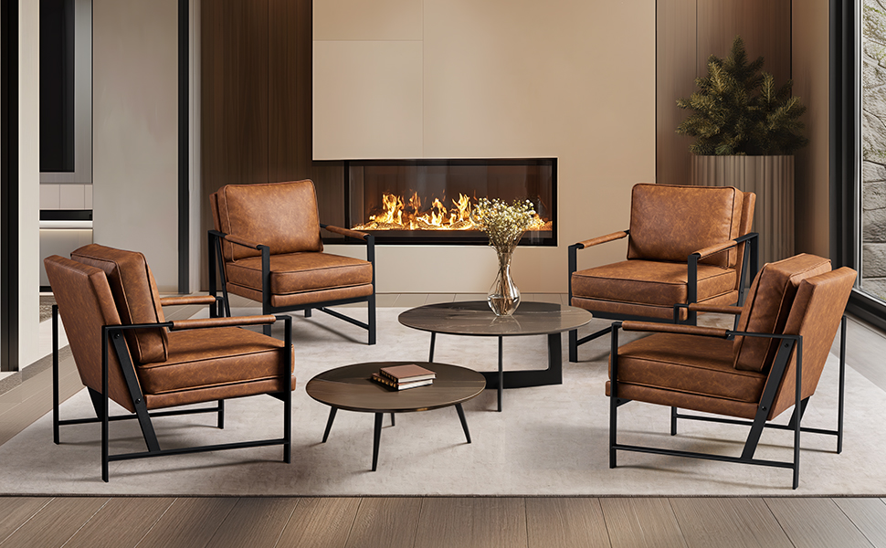 Faux Leather Chairs