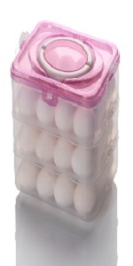 24 egg storage box stackable egg box plastic egg box for refrigerator egg box for small