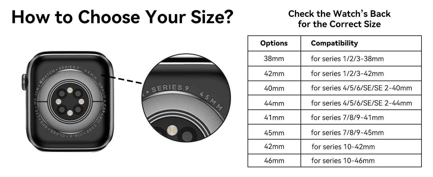 Smiling 2 Pack Case Compatible with Apple Watch Series 9/8 /7 45mm withTempered Glass Screen Protector, Hard PC Case Overall Protective Cover- Black 6 protector