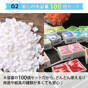 【もっちー】水彩絵の具22本＋ハーフパン100個 もっちー】水彩絵の具22本＋ハーフパン100個 もっちー様専用