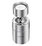 Brimix Universal Splash Filter Faucet Extender 360-Degree Rotate with 2 Modes Sprayer for Kitchen...